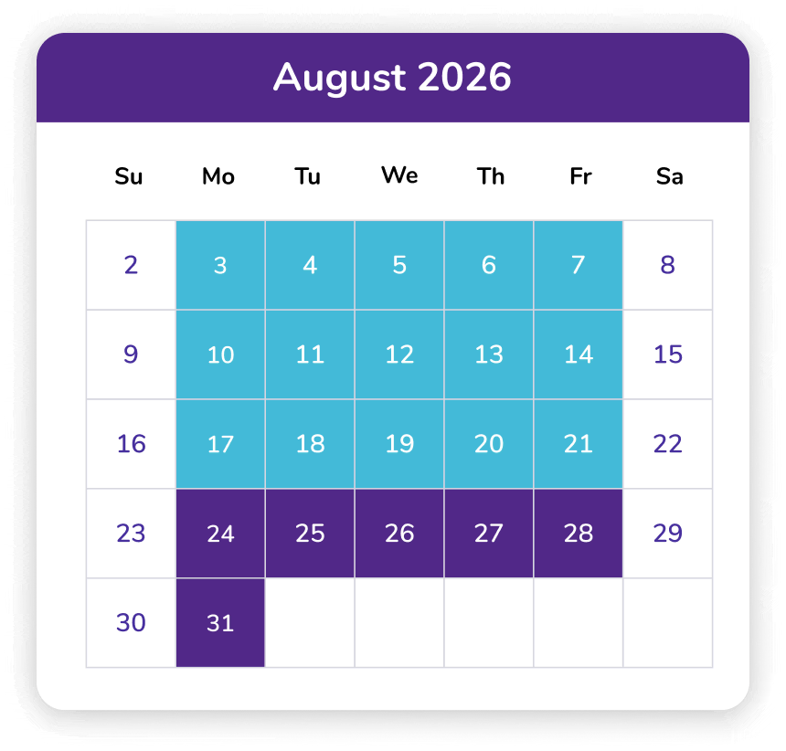August 2026 Calendar