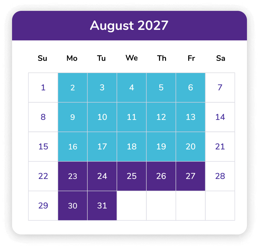 August 2027 Calendar