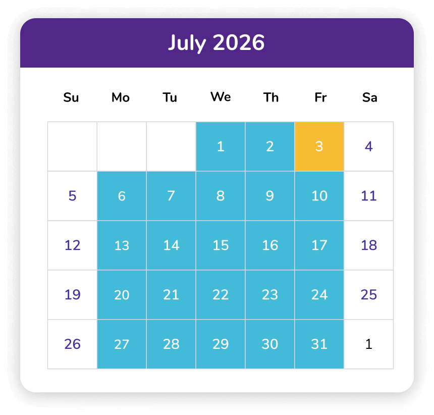 July 2026 Calendar