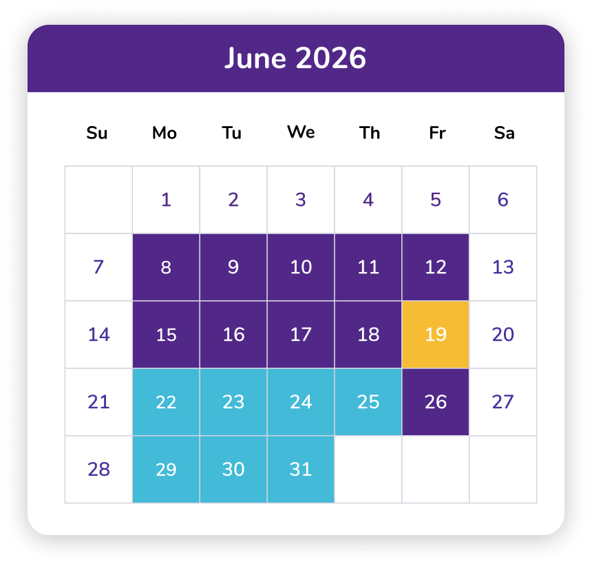 June 2026 Calendar