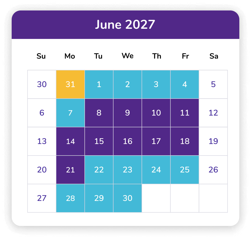 June 2027 Calendar