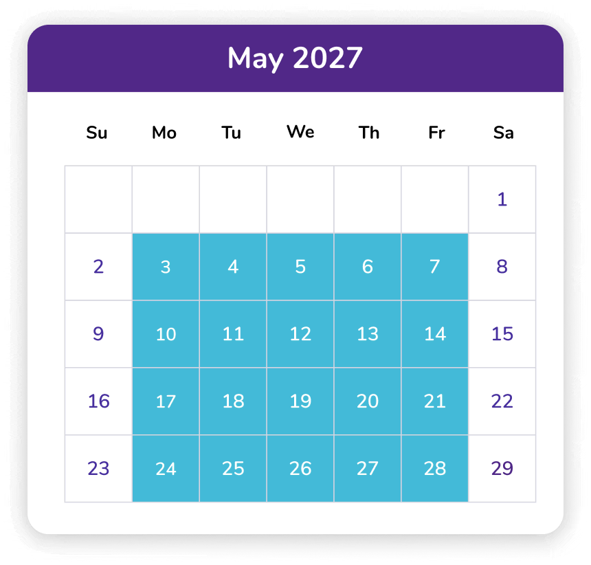May 2027 Calendar