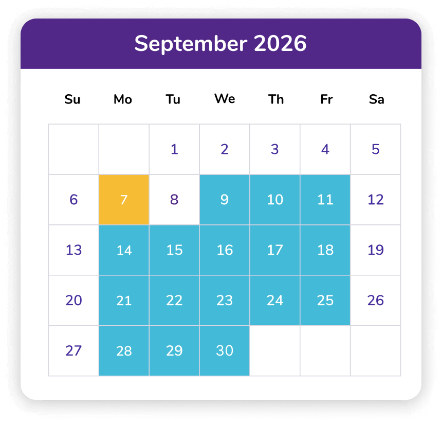 September 2026 Calendar